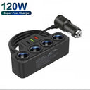 Car Charger 3-In-1 for Dashcam Power