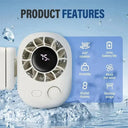Car Clip On Fan 360 Degree Rotatable USB Rechargeable Portable Cooling On The Go