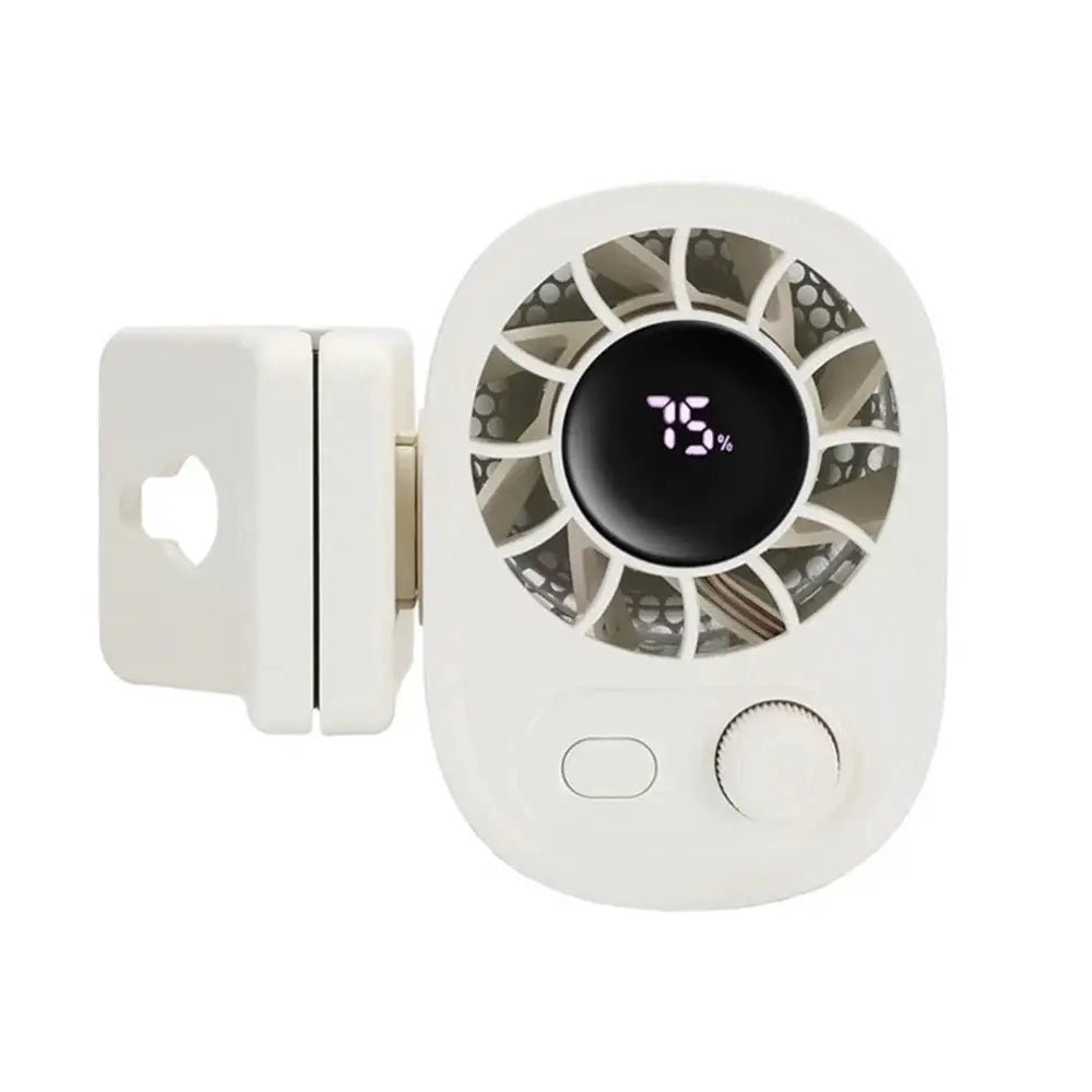 Car Clip On Fan 360 Degree Rotatable USB Rechargeable Portable Cooling On The Go