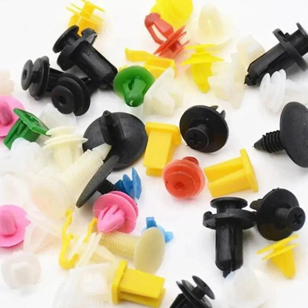 Car Clips Fastener Screws Set Interior Bumper Kit 50Pcs