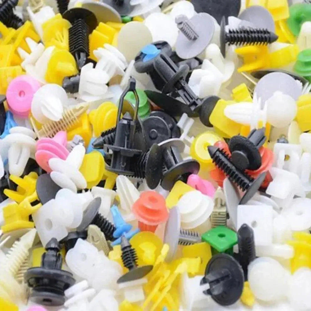 Car Clips Fastener Screws Set Interior Bumper Kit 50Pcs