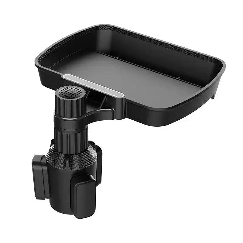 Car Cup Holder Tray Versatile Rotating Drink Snack Organizer