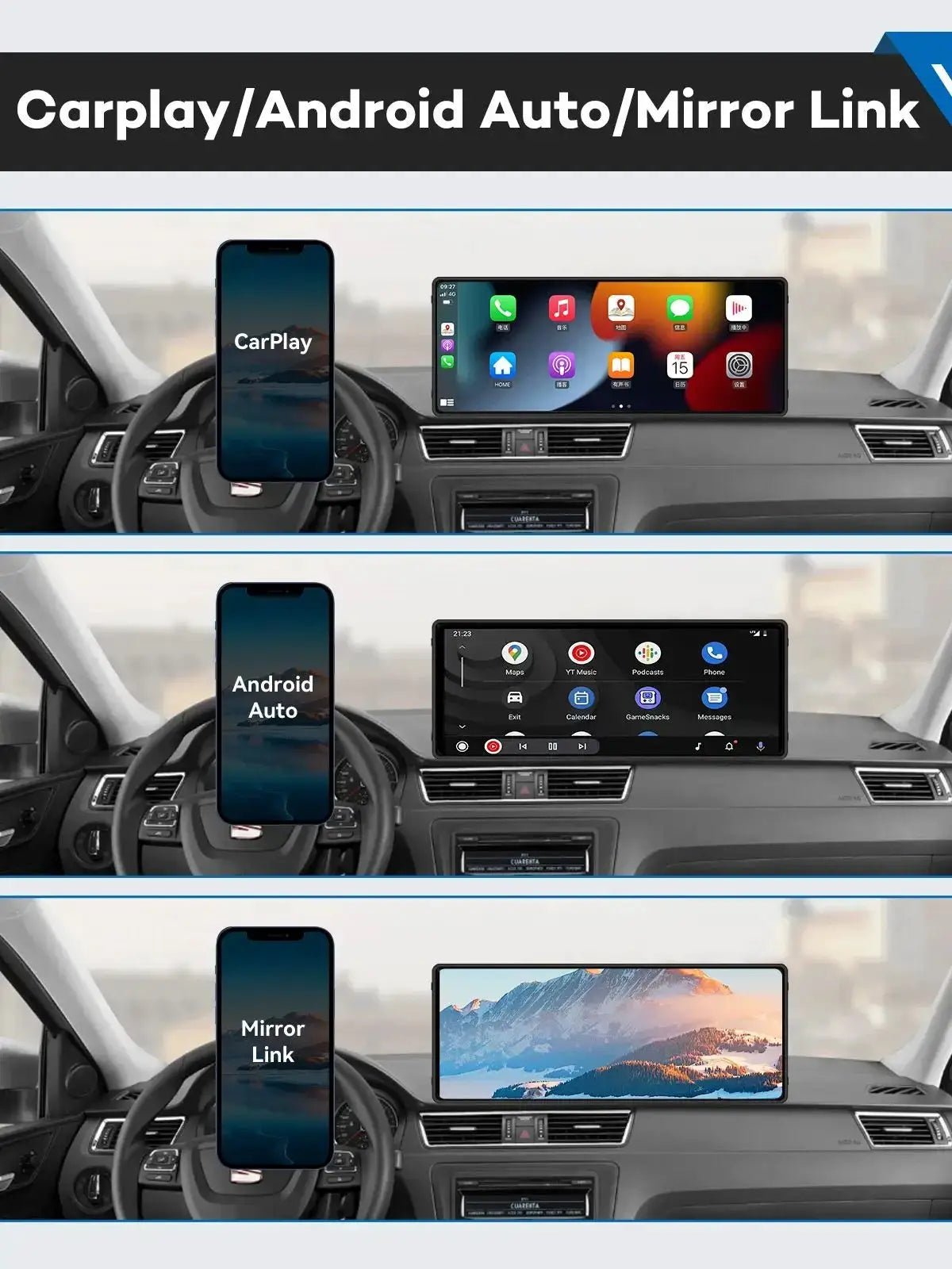 Car Display for Drivers with CarPlay