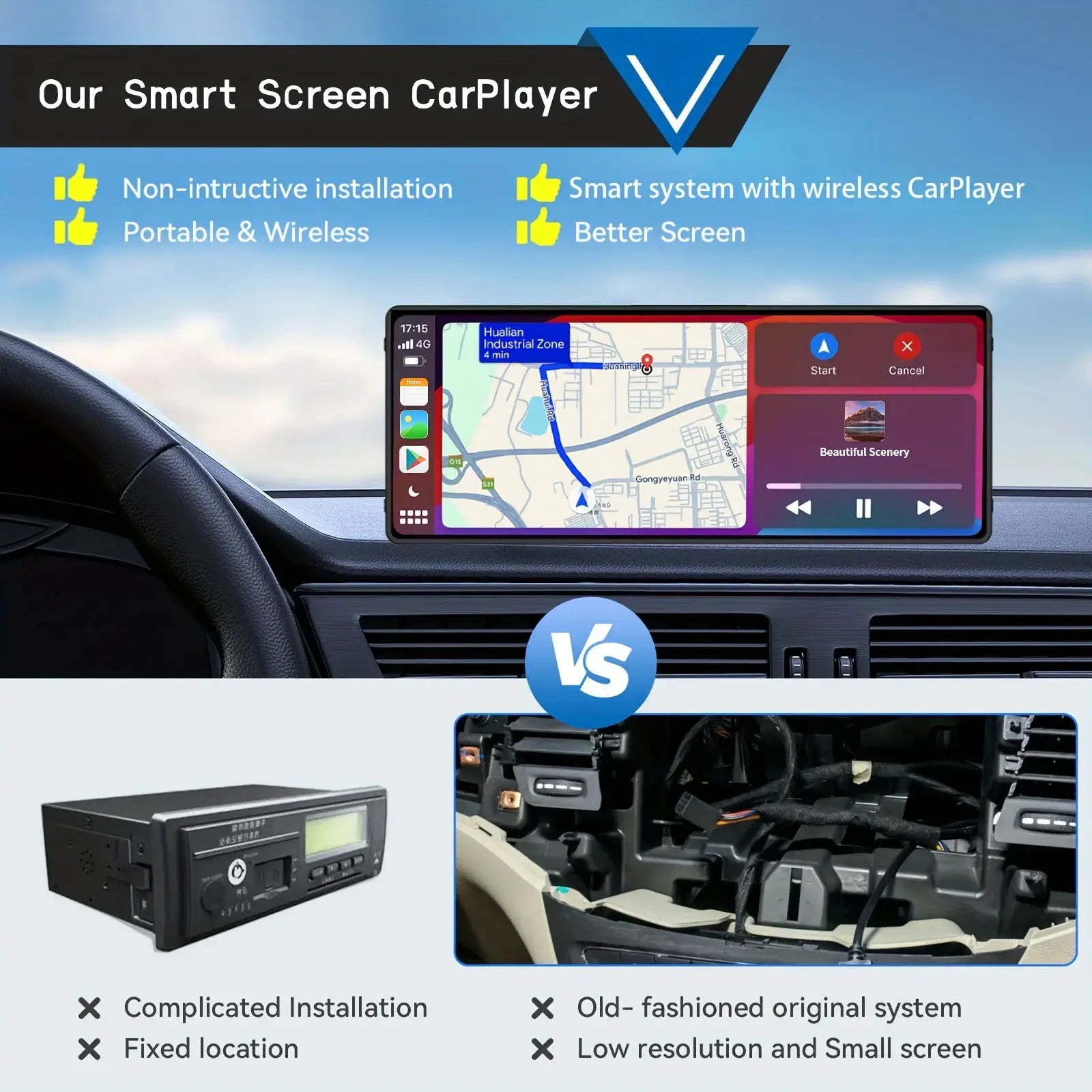 Car Display for Drivers with CarPlay