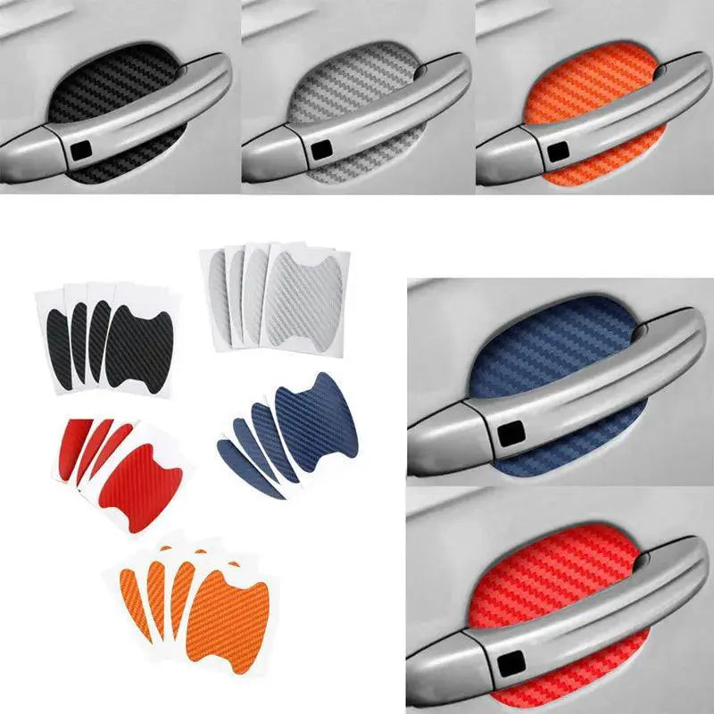 Car Door Carbon Fiber Handle Protection Film Exterior Style