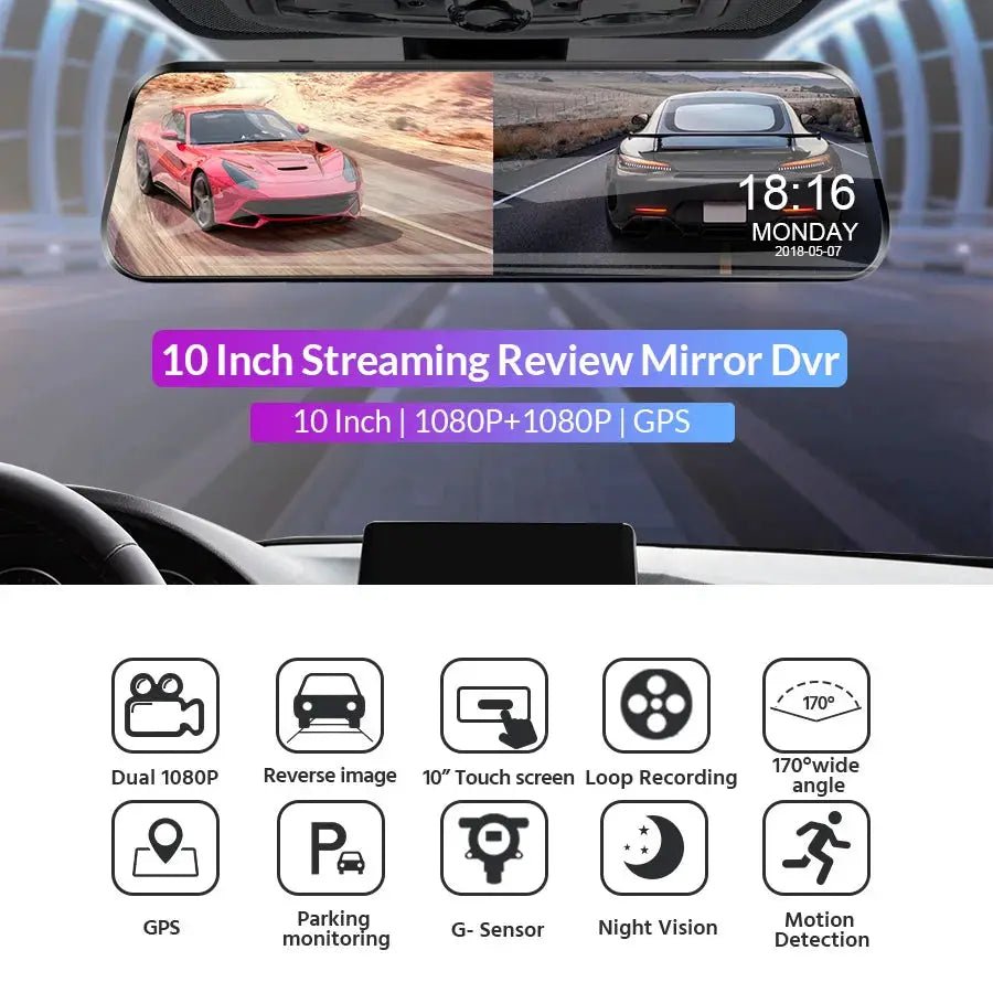 Car DVR Mirror for Drivers NeverMiss