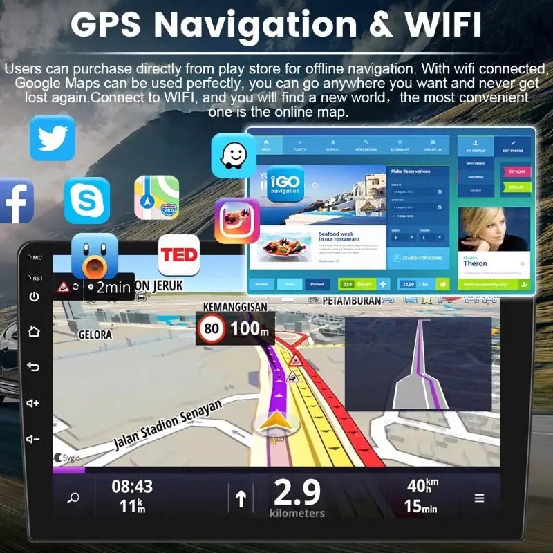 Car Head Unit for GPS Navigation