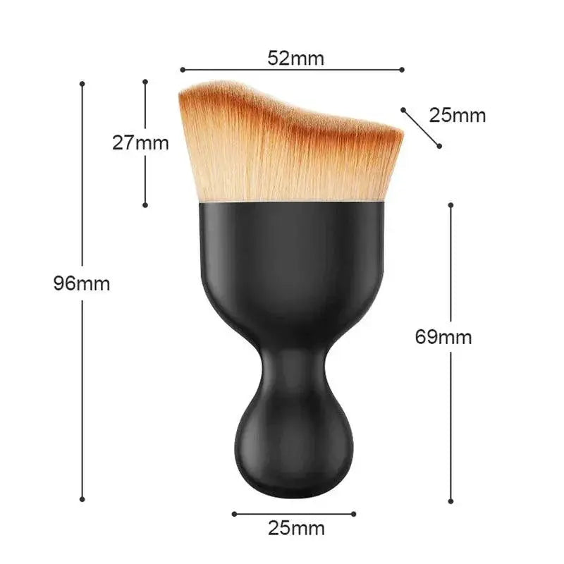 Car Interior Cleaning Brush Set Nylon Bristles Curved Design