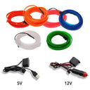USB Powered Car Interior LED Neon Strip