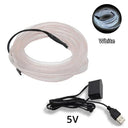 Car Interior LED Neon Light Strip Flexible USB Powered