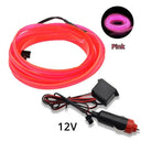 Car Interior LED Neon Light Strip Flexible USB Powered