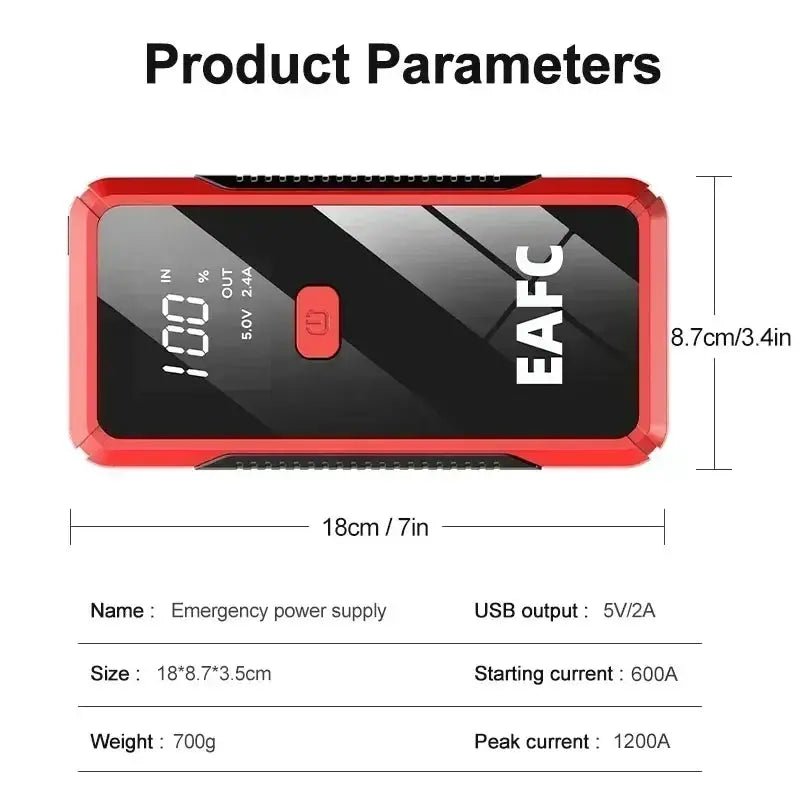 Car Jump Starter for On-the-Go Power