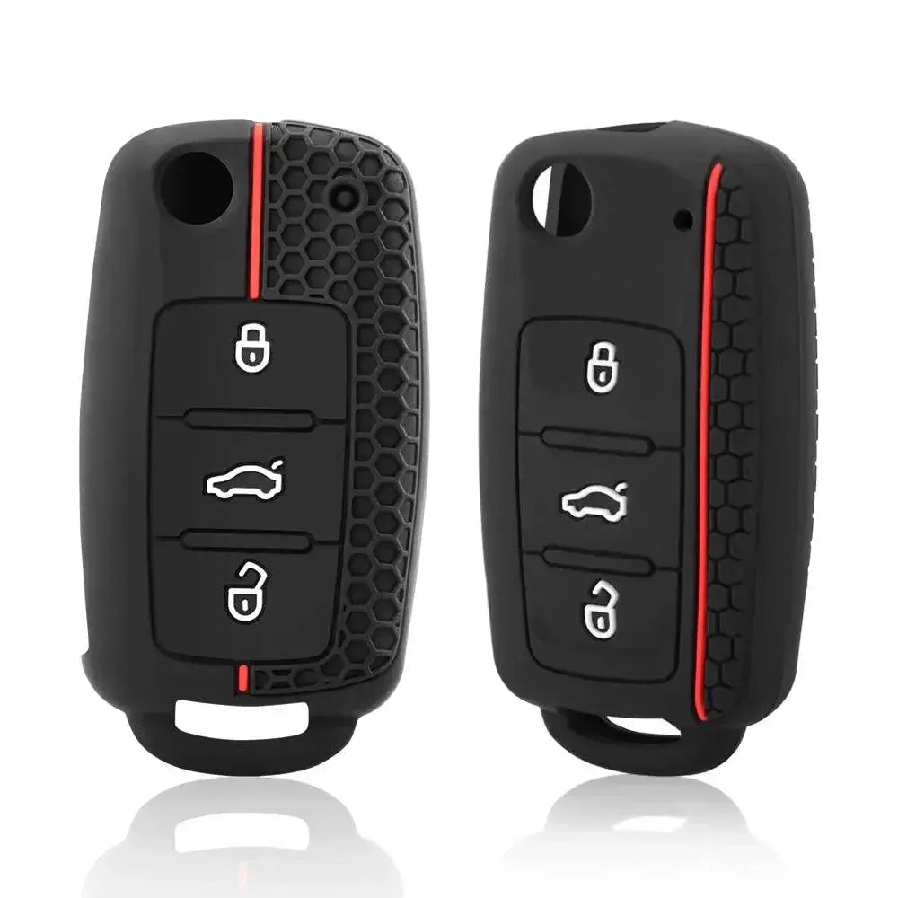 Car Key Case Silicone Cover for VW Golf Jetta Skoda Ibiza