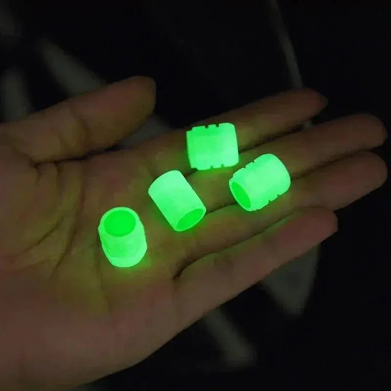 Car Luminous Valve Caps Glow Night Wheels Standout Look