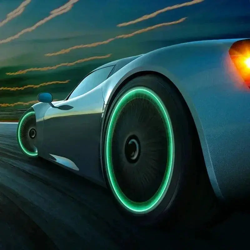 Car Luminous Valve Caps Glow Night Wheels Standout Look