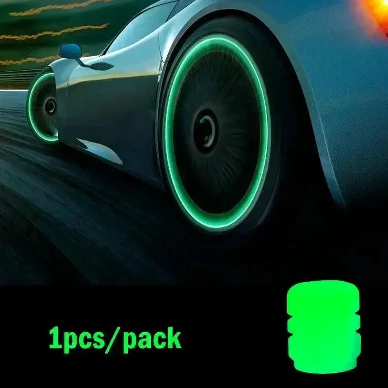 Car Luminous Valve Caps Glow Night Wheels Standout Look