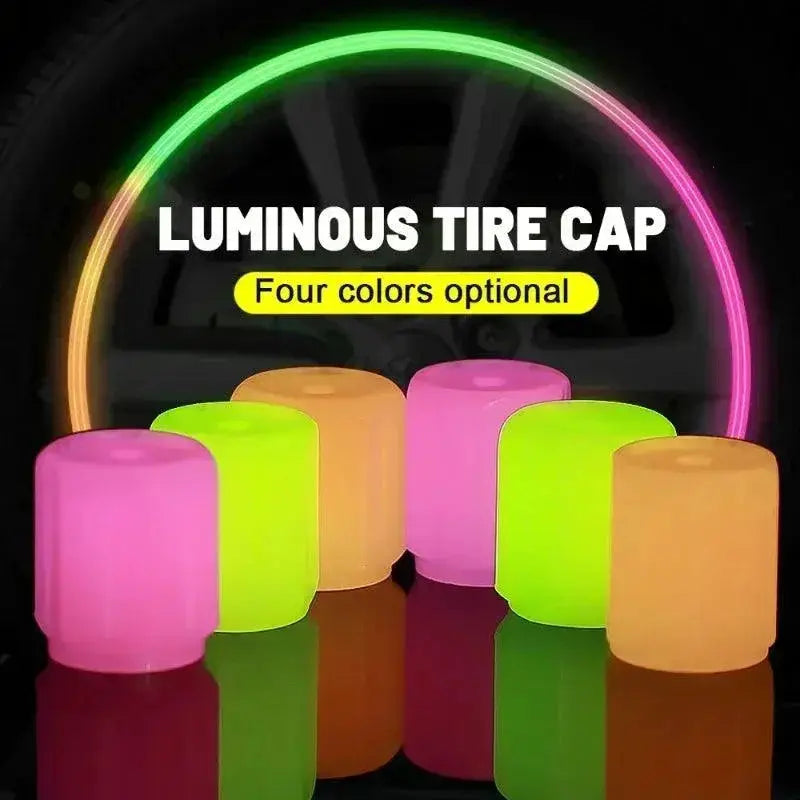 Car Luminous Valve Caps Glow Night Wheels Standout Look