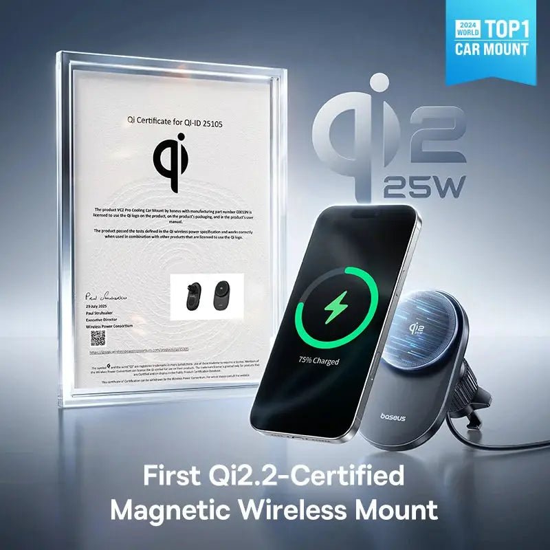 Car Magnetic Wireless Charger for iPhone