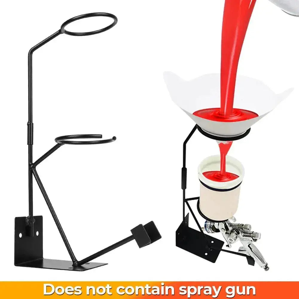 Car Paint Sprayer Stand Bracket Paper Funnel Rack Holder