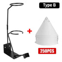 Car Paint Sprayer Stand Bracket Paper Funnel Rack Holder