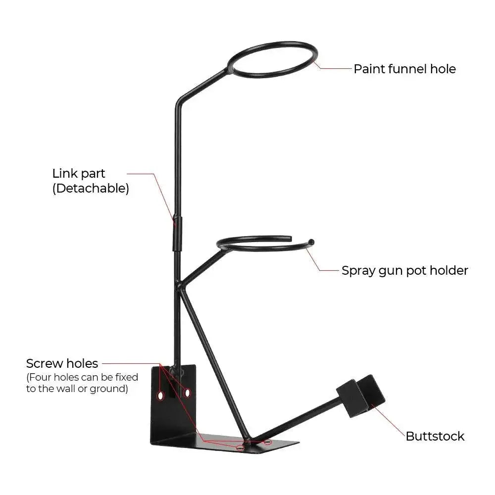 Car Paint Sprayer Stand Bracket Paper Funnel Rack Holder