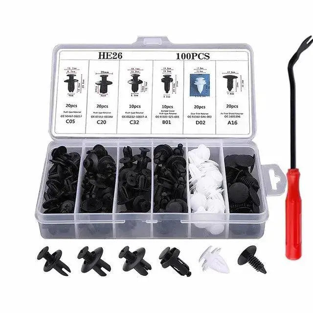 Car Plastic Retainer Clips Set 680 Piece Universal Fit Kit