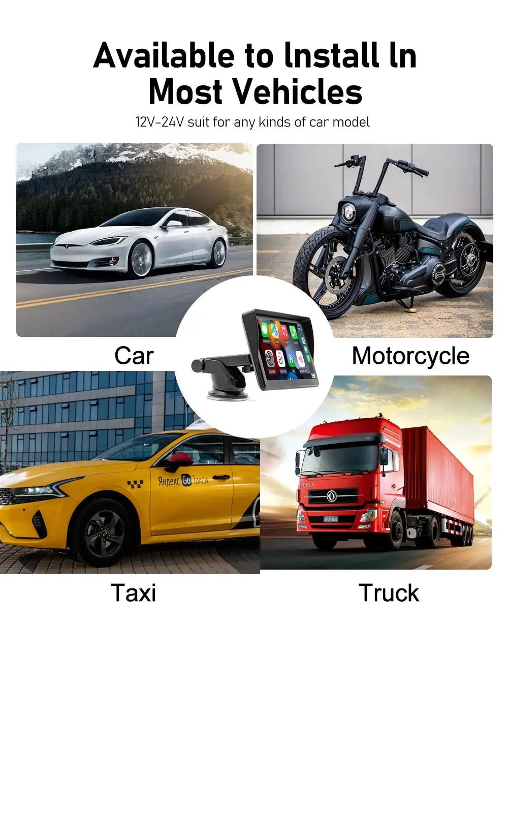 Car Stereo for Drivers Wireless CarPlay