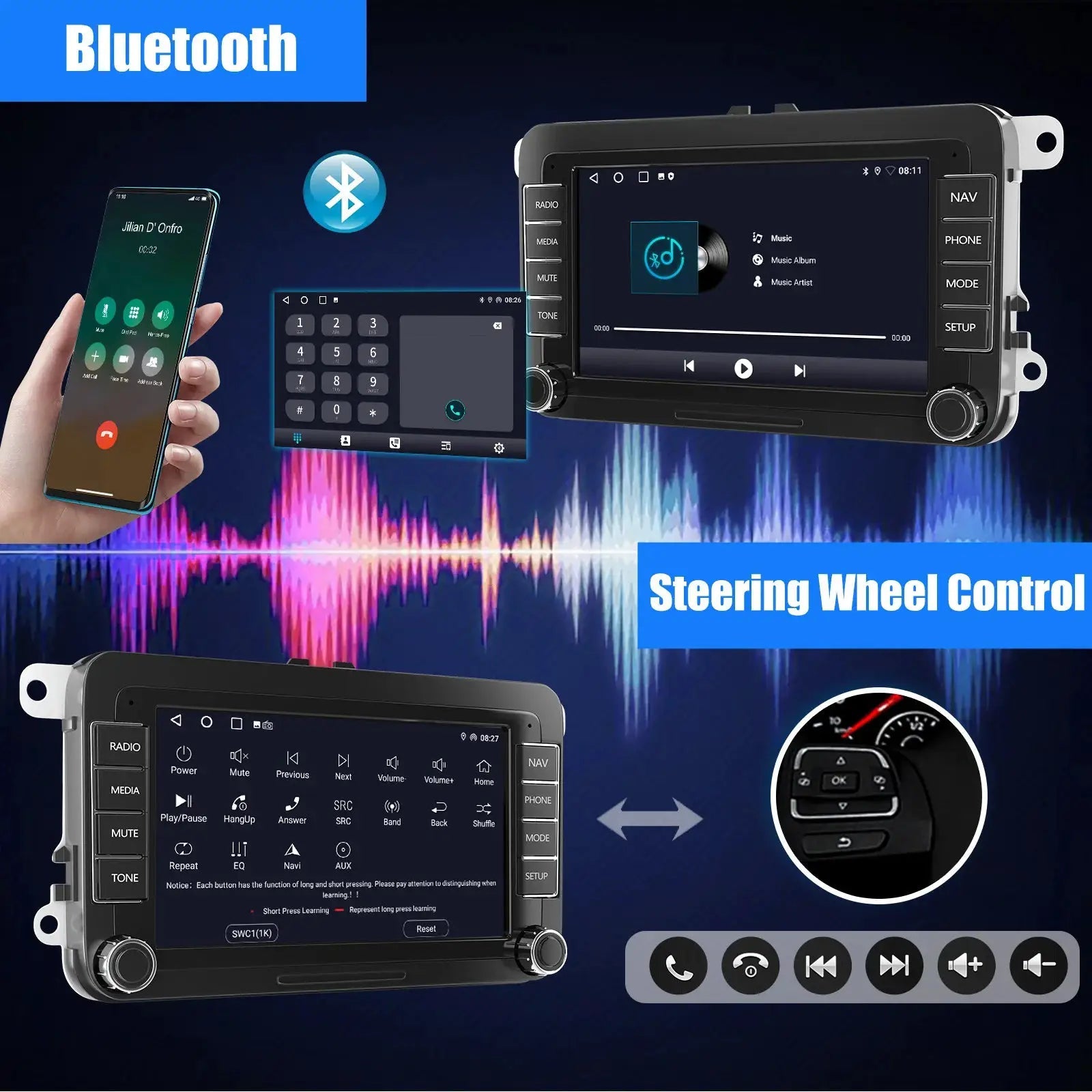 Car Stereo for VW Drivers with CarPlay