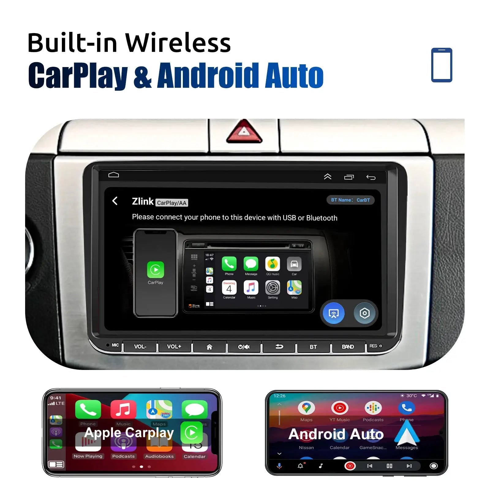 Car Stereo For VW Golf MK5 With CarPlay