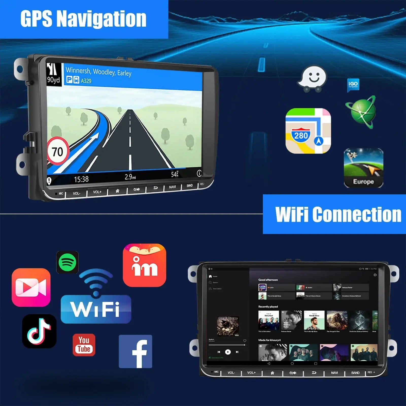 Car Stereo For VW Golf MK5 With CarPlay