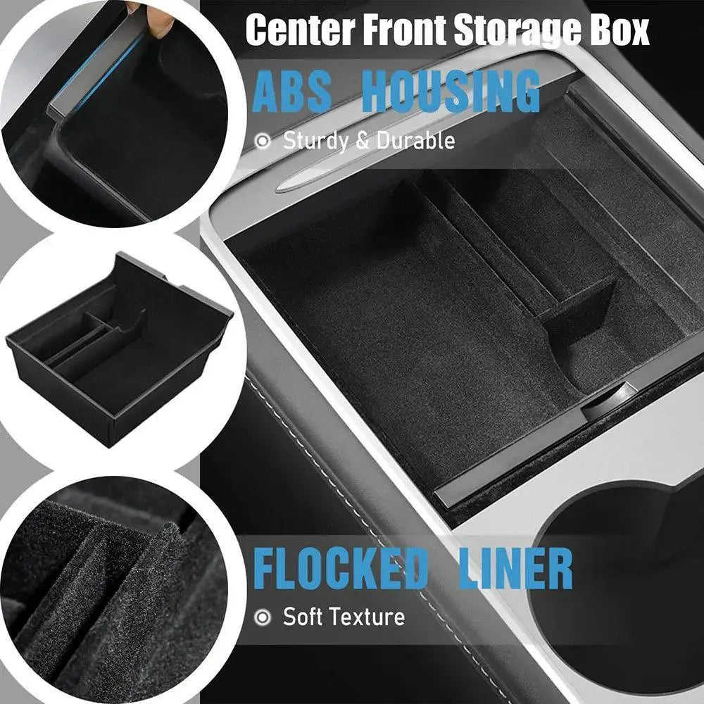 Tesla Model Y Model 3 Armrest Storage Box Organizer