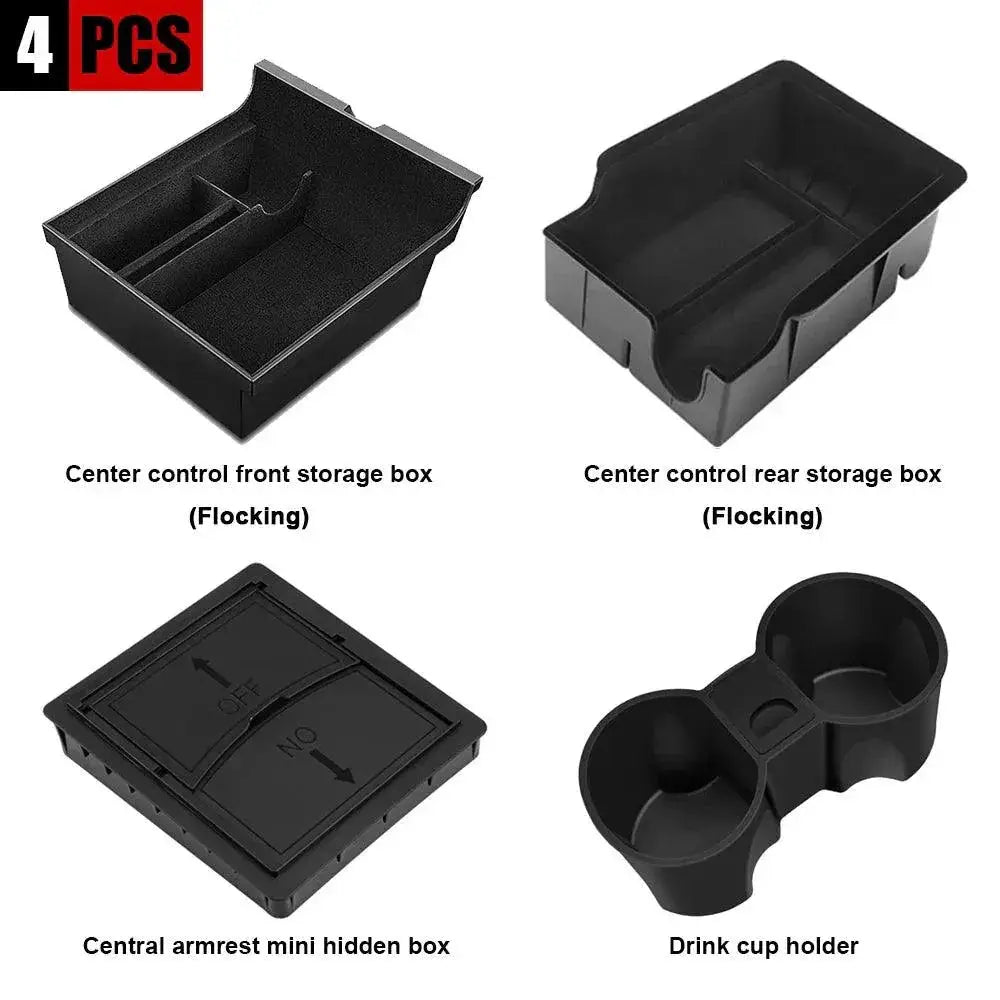 Tesla Model Y Model 3 Armrest Storage Box Organizer