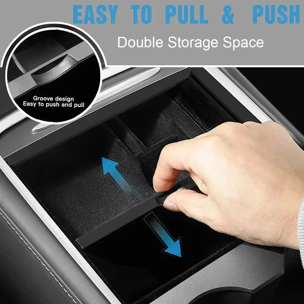 Tesla Model Y Model 3 Armrest Storage Box Organizer