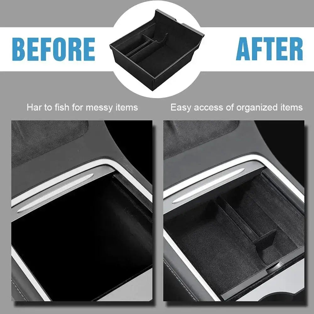 Tesla Model Y Model 3 Armrest Storage Box Organizer