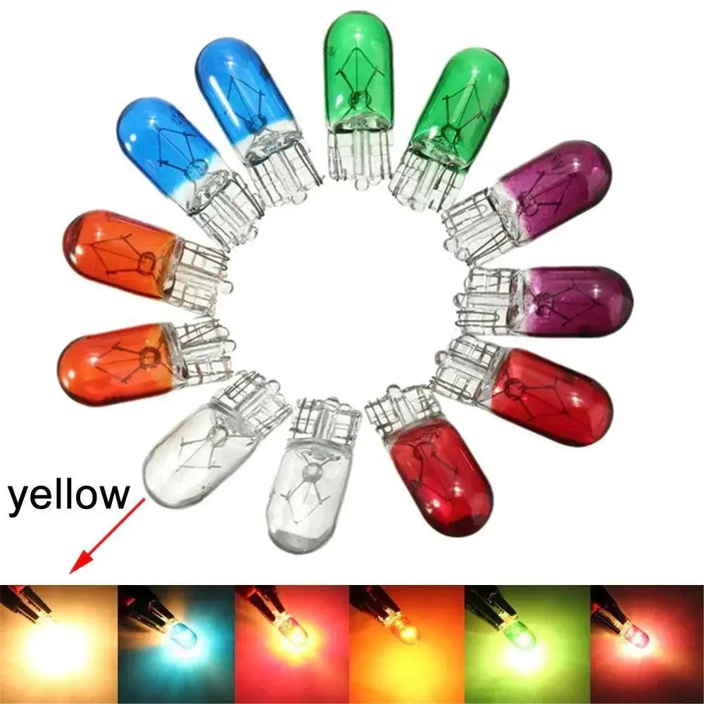 10 Pack T10 Halogen White Bulbs 12V Car Lamp Kit Upgrade