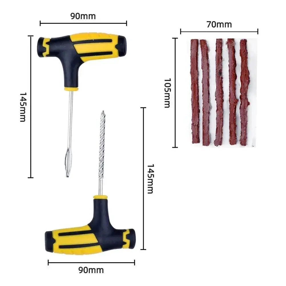 Car Tire Repair Kit With Studding Tools For Tubeless Tires
