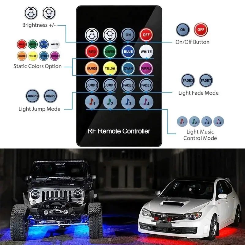 Car Underglow LED Kit for Night Glow