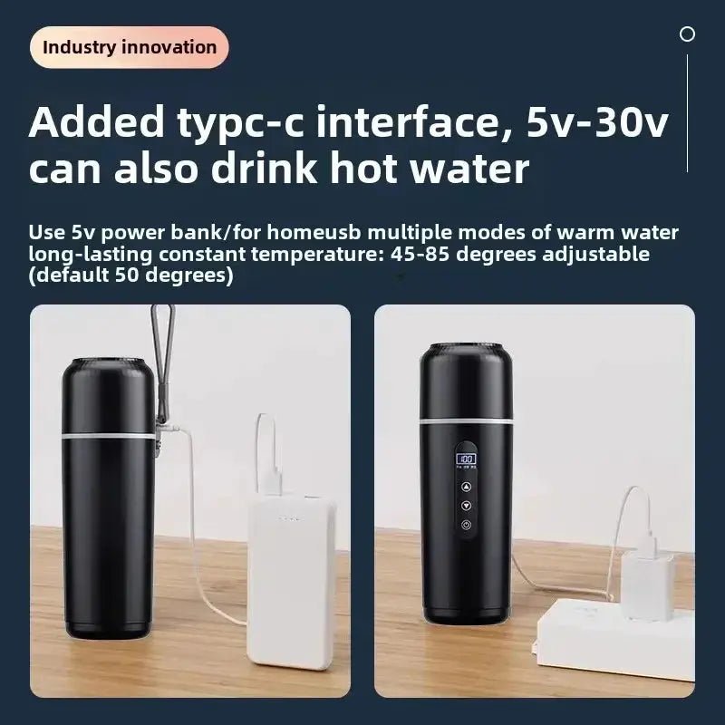 Car USB Heated Bottle for Daily Commute