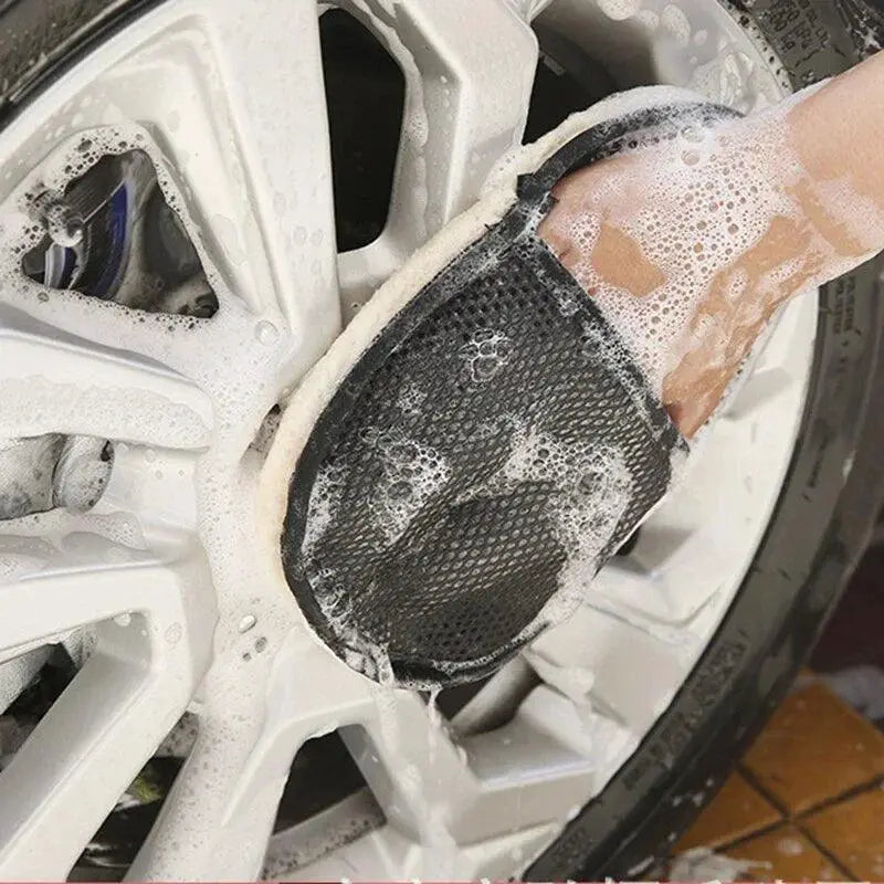 Car Wash Gloves Plush Wool Cleaning Brush For Vehicles