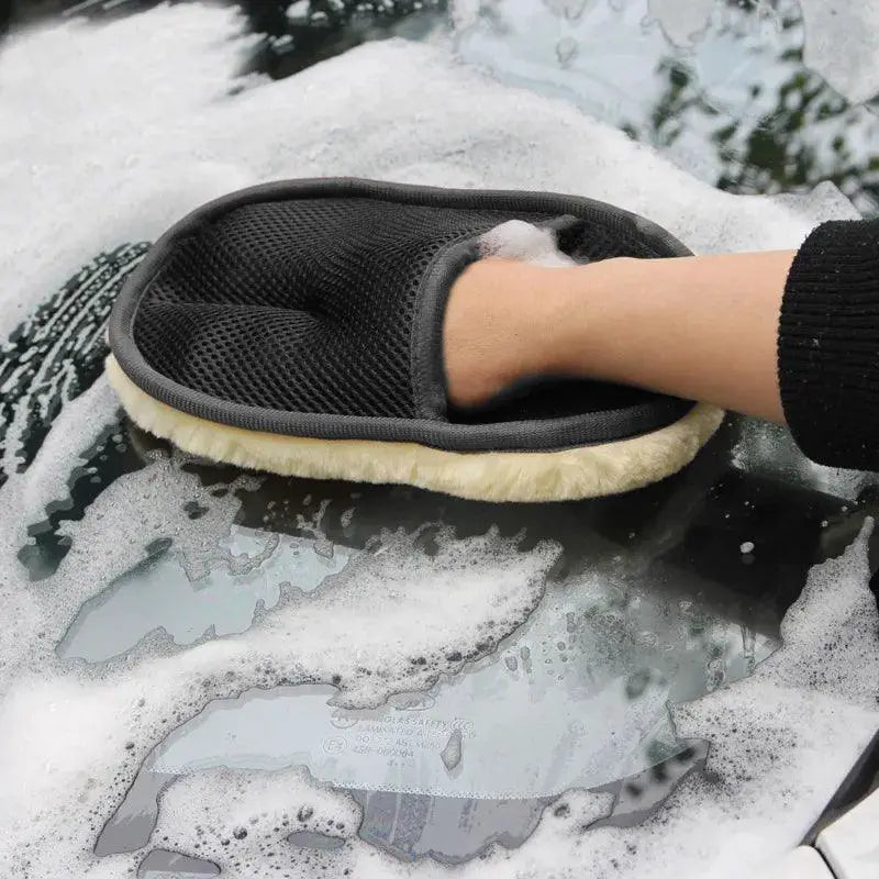 Car Wash Gloves Plush Wool Cleaning Brush For Vehicles
