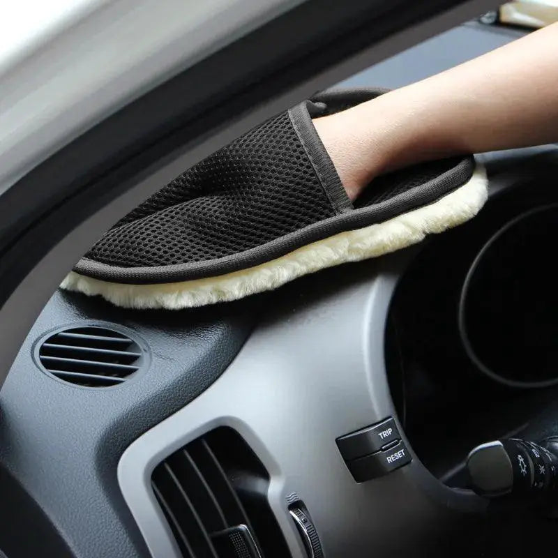 Car Wash Gloves Plush Wool Cleaning Brush For Vehicles
