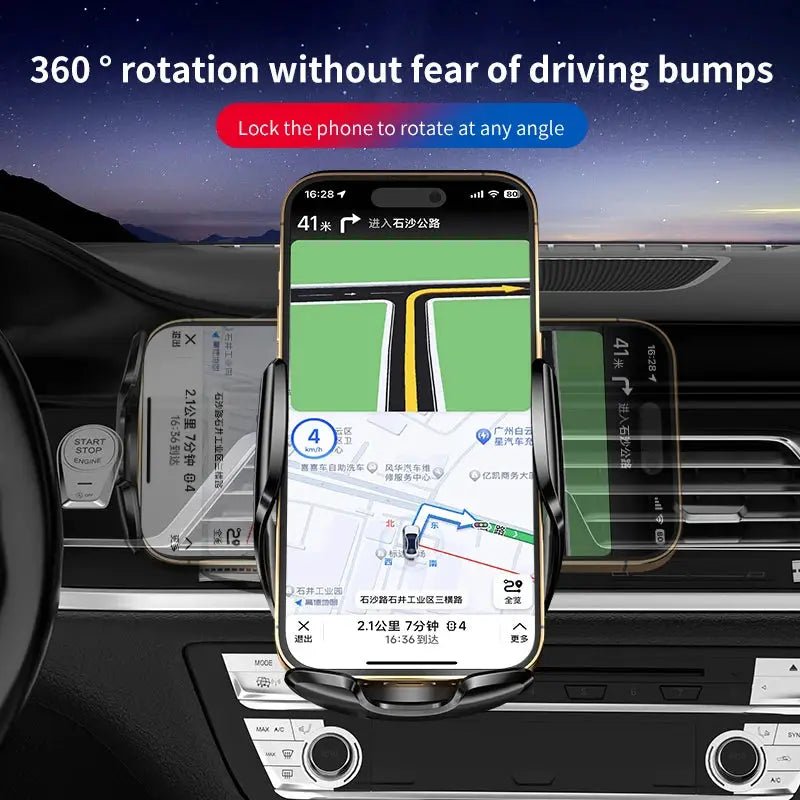 Car Wireless Charger Mount Hands Free