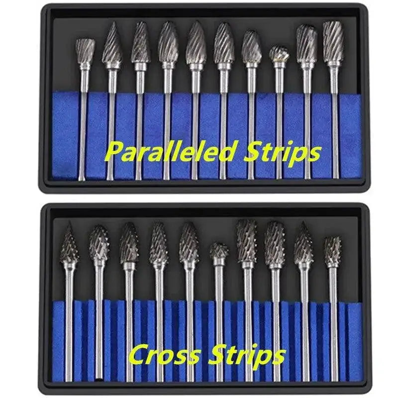 Carbide Burr Set Tungsten Steel Rotary File For Woodworking