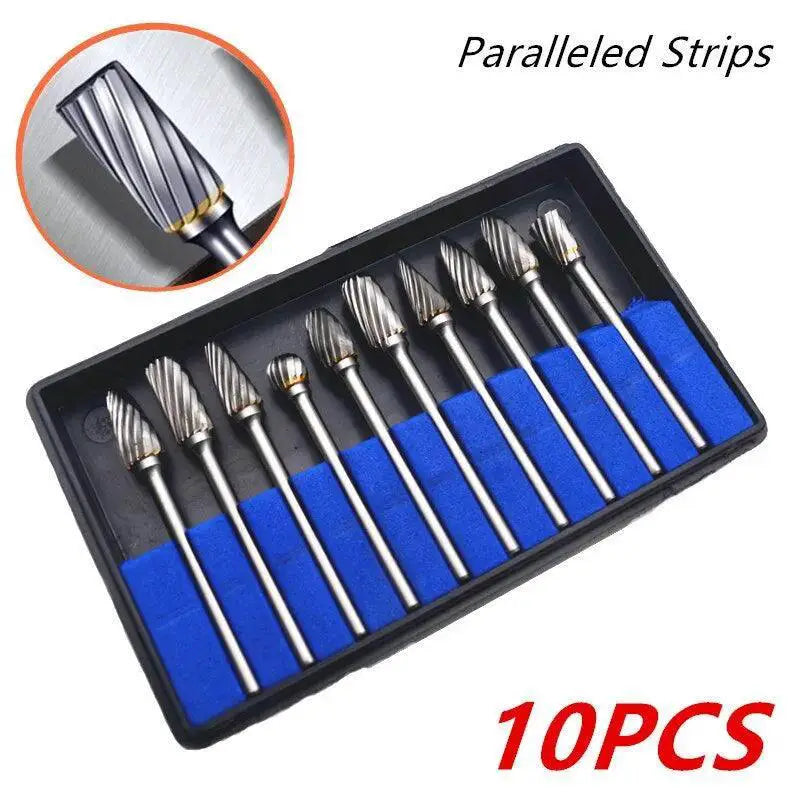 Carbide Burr Set Tungsten Steel Rotary File For Woodworking