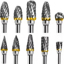 Carbide Rotary Tool Burr Set Premium Tungsten Steel Kit