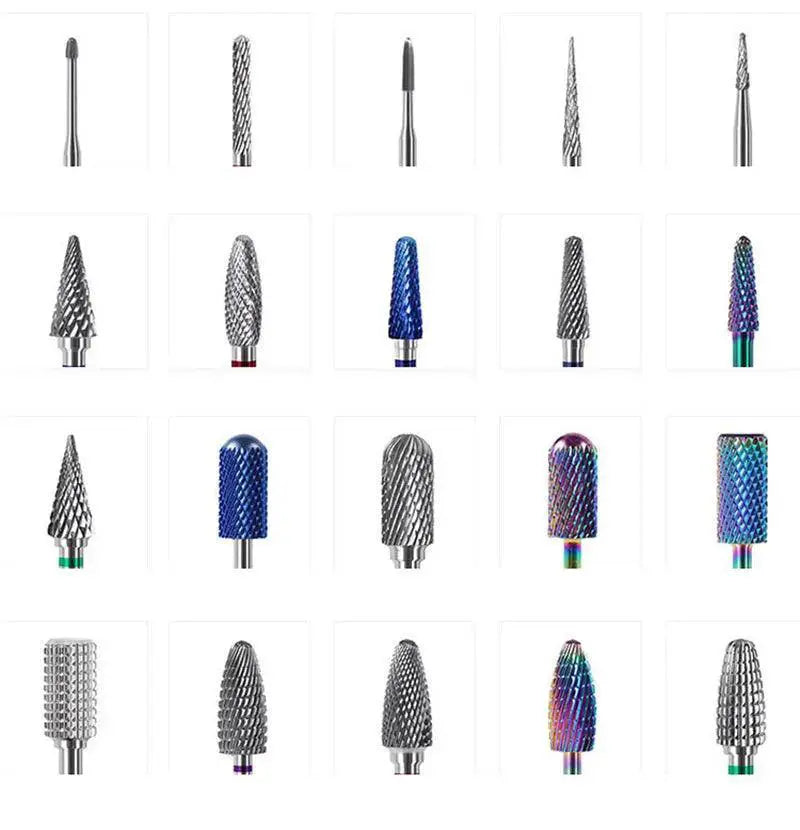 Carbide Tungsten Nail Drill Bit Set For Manicure Pedicure