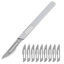 Carbon Steel Carving Scalpel Blades Handle DIY Cutting Kit