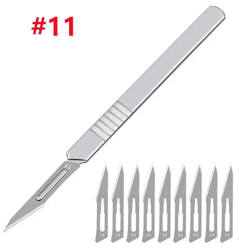 Carbon Steel Carving Scalpel Kit With Blades And Handle DIY