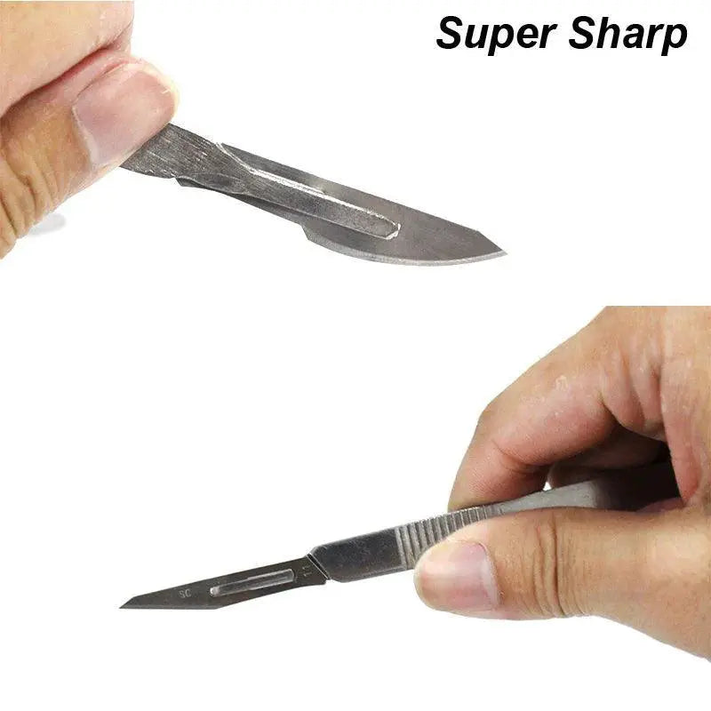 Carbon Steel Surgical Scalpel Set for Precision Cutting