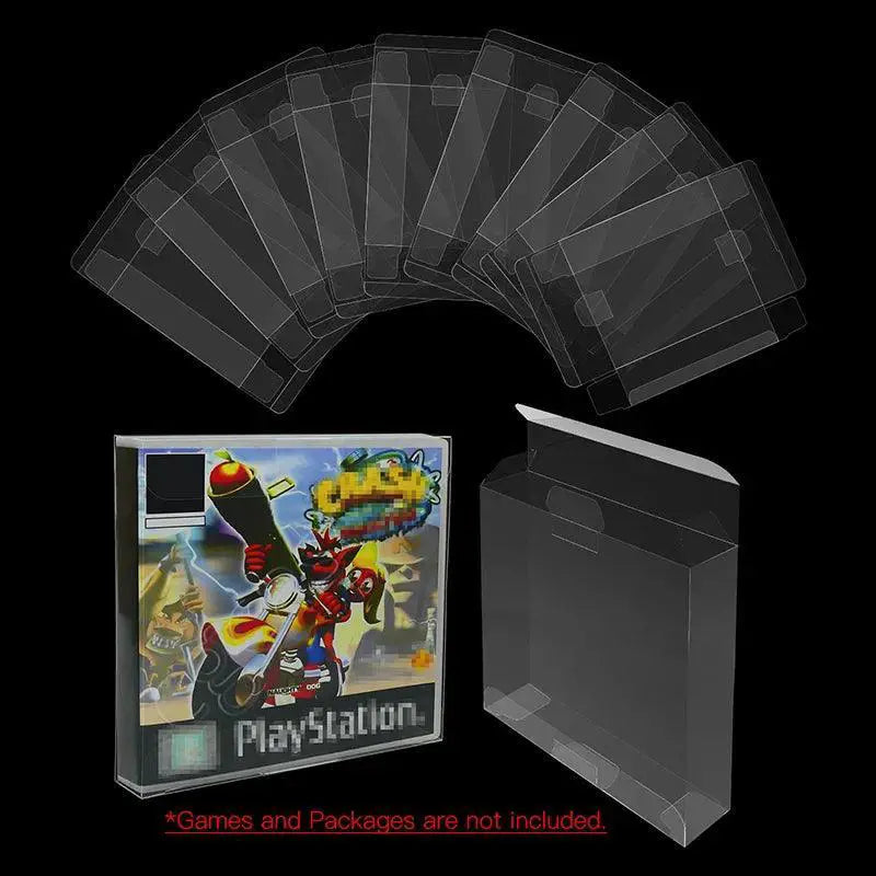 PS1 Card Cartridge Clear Display Storage Box Protectors